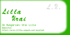 lilla urai business card